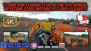TJ and Don tearing it up at the 5th Annual Keystone State Motorcycle Skills Safety Seminar