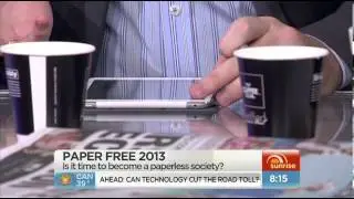 Launch of SavePaper.com.au on Sunrise