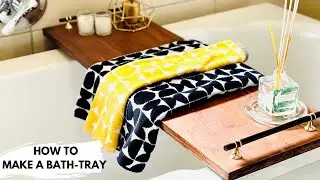 How to Make a Wood Tray // DIY BATH TRAY// Bath Caddy // 100 GIFT IDEAS// Ndivhuwo Nelwamondo