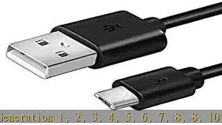 Made for Amazon, 6FT Long Micro USB Power Charge Cable Cord Wire for Amazon Kindle Paperwhite, Oasi