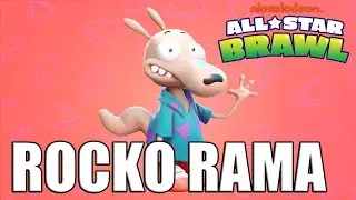 ROCKO RAMA ARCADE WALKTHROUGH - Reward Attacks | Nickelodeon All-Star Brawl