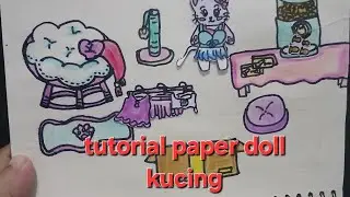 tutorial on how to make a paper doll cat🐱🤗😊 #paperdoll #cat