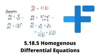 5.18.5 Homogenous Differential Equations | IB Math AA | Mr. Flynn IB