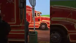 The Coca-Cola Christmas truck. Czech Republic.