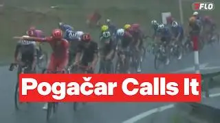 Tadej Pogačar Helps Direct Riders To Safety In Vuelta a España Stage 3