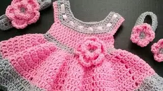 Baby girls dresses... beautiful handknitted.. available in Archana wool Meerut 9456932375
