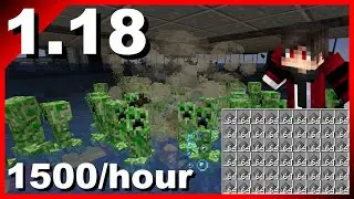 Best 1.18 Creeper and Gunpowder Farm - 1500 Gunpowder Per Hour!