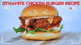 Dynamite Chicken Burger Recipe |How To Make KFC Style Burger At Home |TastyTemptations byrabia