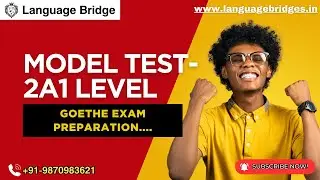 GERMAN Pr&uuml;fungstraining Model Test - 2 A1 || H&ouml;ren || Goethe Exam Preparation | @Language__bridge001
