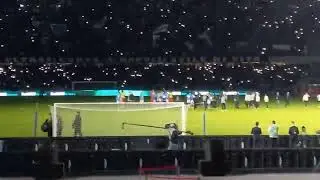 Napoli family. Beautiful moment on Stadio San Paolo / Diego Armando Maradona