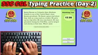 SSC CGL Typing Practice Day- 02 | 47 WPM Typing Speed with 97% Accuracy #typing #raushantypingmaster