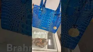 BRAHMIN CAMI ELECTRIC INDIGO MELBOURNE GENUINE LEATHER HANDBAG MACYS #brahmin #brahminstyle #macys