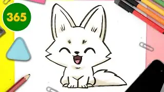 HOW TO DRAW A CUTE ARCTIC FOX KAWAII