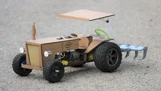 How To Make a Tractor - Tractor with Cultivator