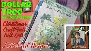 Dollar Tree DIY Notepad Cover:  **DIY HOLIDAY SERIES & CRAFT FAIR IDEA*** Christmas Series Opener