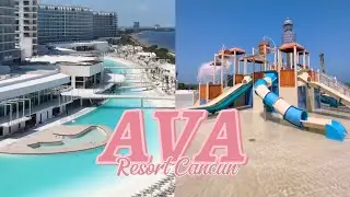 AVA Resort Cancun New Family All-inclusive Hotel | Sneak Peek Pre Grand Opening | June 2024 Mexico