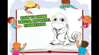HOW TO DRAW PASCAL TANGLED | DISNEY RAPUNZEL DRAWING ANIMATION | EASY DRAWING TUTORIAL STEP #shorts