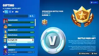 КАК ПОДАРИТЬ БОЕВОЙ ПРОПУСК SIMPSONS ЗА В-БАКСЫ В FORTNITE!
