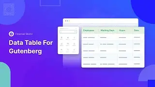 How To Show Relevant Data With Data Table In Gutenberg?