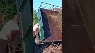 Самосвал -- это удобно! Самодельный груовик! #farming #work