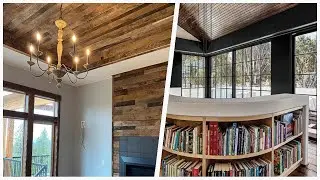 75 Mid-sized Wood Ceiling Family Room Design Ideas You'll Love 🔴