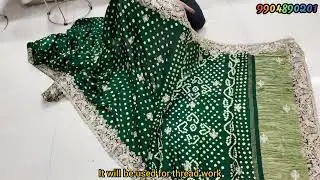 Gujarati wedding saree | trending bandhani saree 2026 | new saree 