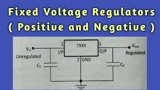 || Fixed Voltage Regulators ( Positive and Negative || in Telugu || 78XX & 79XX  ICs ||  EC 1 ||