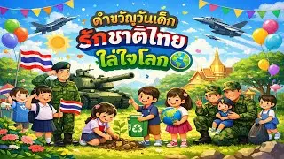 เพลง  รักชาติไทยใส่ใจโลก (คำขวัญวันเด็กแห่งชาติ) | ขงบิน