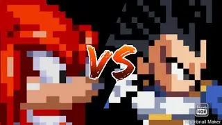 vegeta Vs Knuckles (30 sub special) sprite animation