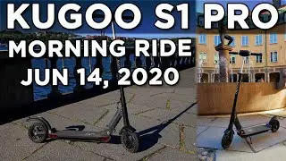 KUGOO S1 PRO: Morning Ride JUN 14, 2020.  Electric Scooter Sweden