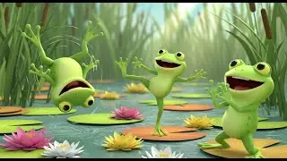Happy Frog Splash | Fun Water Animal Rhyme for Kids | Nursery Rhymes & Songs for Children