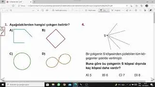 5. Sınıf Çokgenler Test Çözümü 2