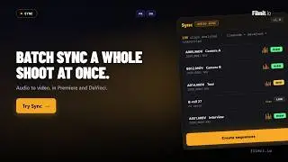 Sync Demo: Batch Sync Your Audio and Video in Premiere Pro and DaVinci Resolve