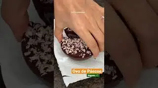 Ovo de P&aacute;scoa #food #desert #vegan #eastegg #chocolate #recipe #ovodep&aacute;scoa
