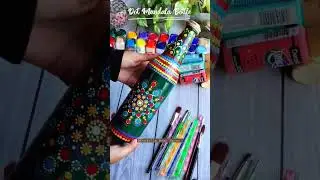 #shorts #short Mandala Bottle Art|Bottle Painting|Dot Mandala Painted Bottle|Handmade|Home Decor|DIY