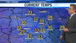Houston Under Freeze Warning Amid Unseasonably Cold Weather
