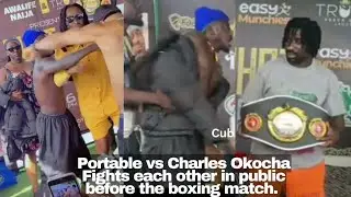 Portable vs Charles Okocha Fights in public before their match.