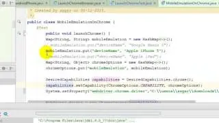 iPhone and Android Mobile emulation in Chrome with Selenium
