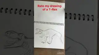 I tried sketching.  #drawing #sketching #dinosaur #trex