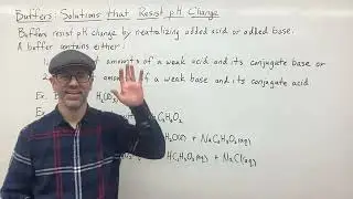 Buffers:  Solutions that Resist pH Change