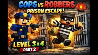 Cops vs Robbers: Prison Escape 🔓 🎮 | Level 3 & 4 Gameplay | Part 2