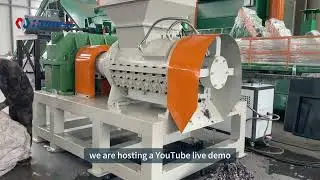 Recycling Clothes & Jumbo Bags with Spiral Crusher | Soft Waste Recycling