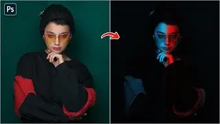 Simple Way To Apply a DUAL LIGHTING Effect in Photoshop 2022