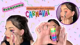 Maquiagem carnaval 2024 — fácil e colorida.
