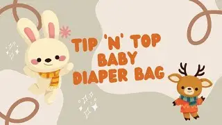 Tip 'n' Top Premium Baby Bag with Insulated Bottle Pockets Diaper Handbag Maternity Hospital Bag