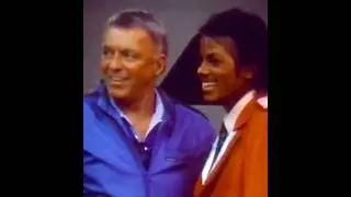 MJ Meets Frank Sinatra During A Recording Session in Manhattan, New York 1984 #mj #1980s #kingofpop