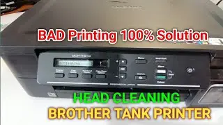 Brother DCP T310 (BAD Printing) How to Cleaning Print Head