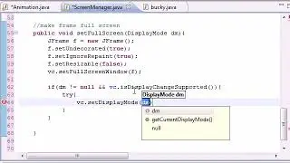 Java Game Development – 17 – Full Screen with Buffer Strategy