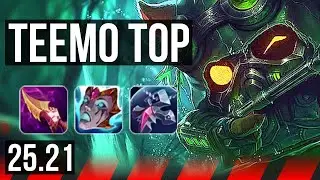 TEEMO vs AATROX (TOP) | Rank 2 Teemo, 2000+ games | NA Challenger | 25.21