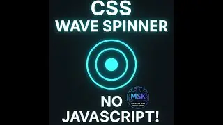 CSS Wave Spinner Animation | Pure HTML & CSS | Creative Loader Design
